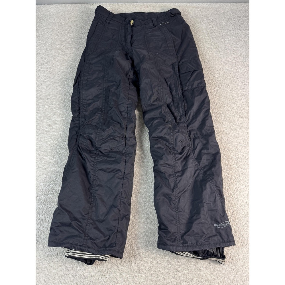 Obermeyer alt3 Pants Womens 8 Black Insulated Ski Snowboard Zip Leg Lined Winter